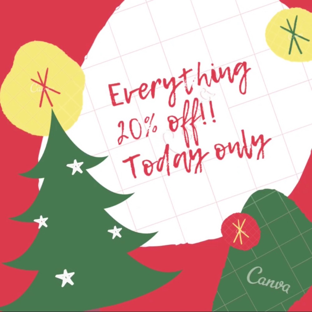 EVERYTHING 20% OFF